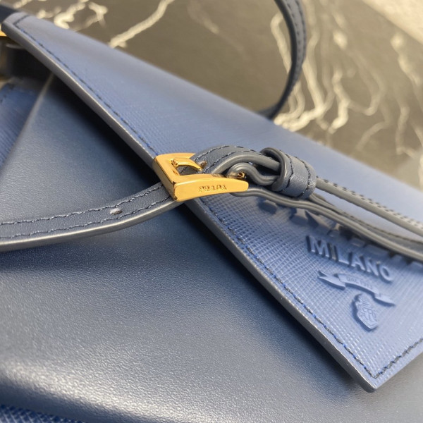 Pra*a saffiano leather mini-bag