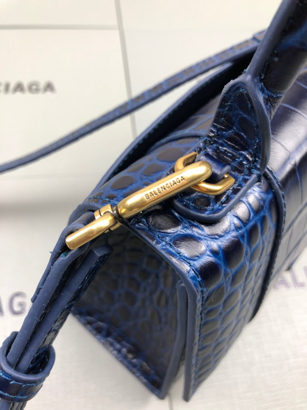 Ba*len*cia*ga hourglass xs top handle bag