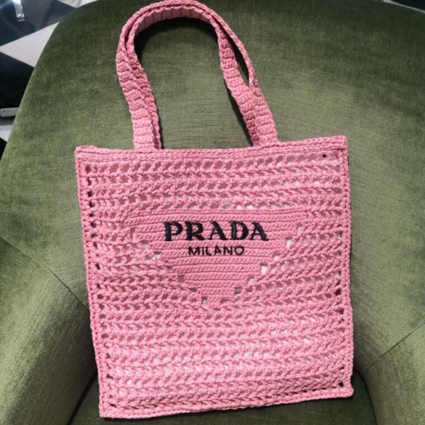 Pra*a raffia tote bag