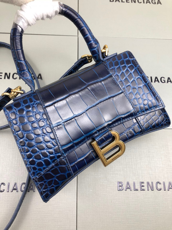 Ba*len*cia*ga hourglass xs top handle bag