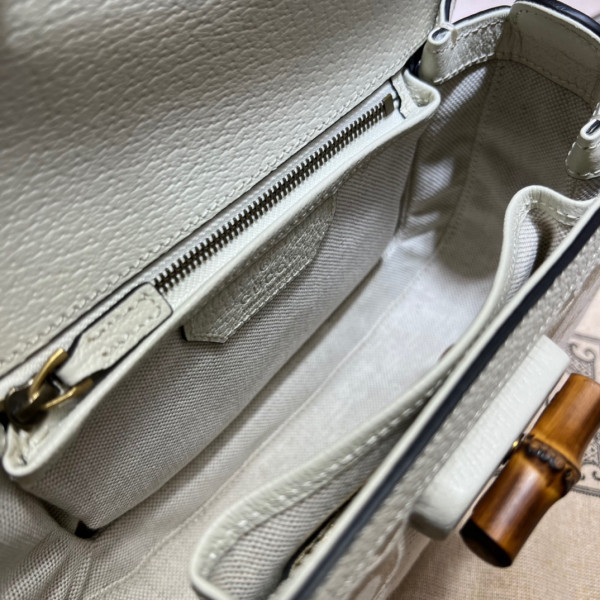G*u*i small top handle bag with bamboo