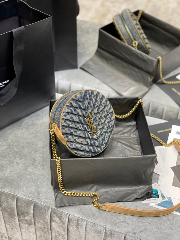 Y*L vinyle round camera bag