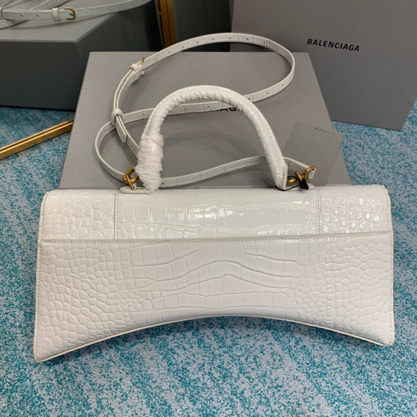 Ba*len*cia*ga  hourglass stretched top handle bag