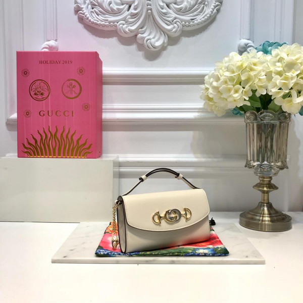 G*u*i zumi smooth leather mini shoulder bag