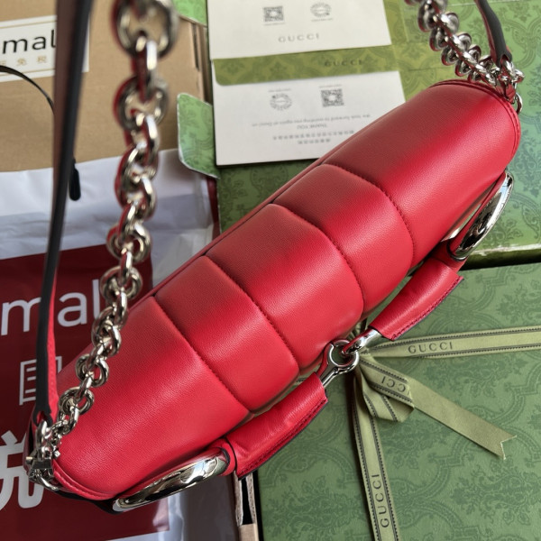 G*u*i horsebit chain big shoulder bag