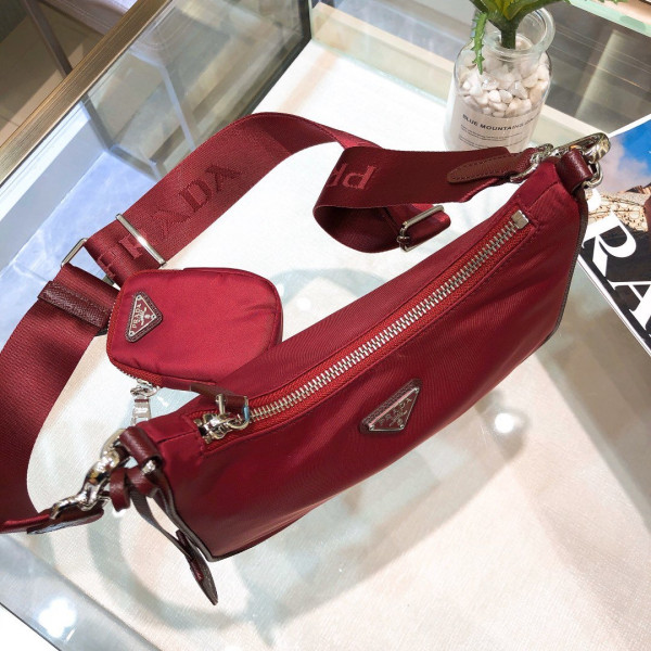 Pra*a nylon hobo bag