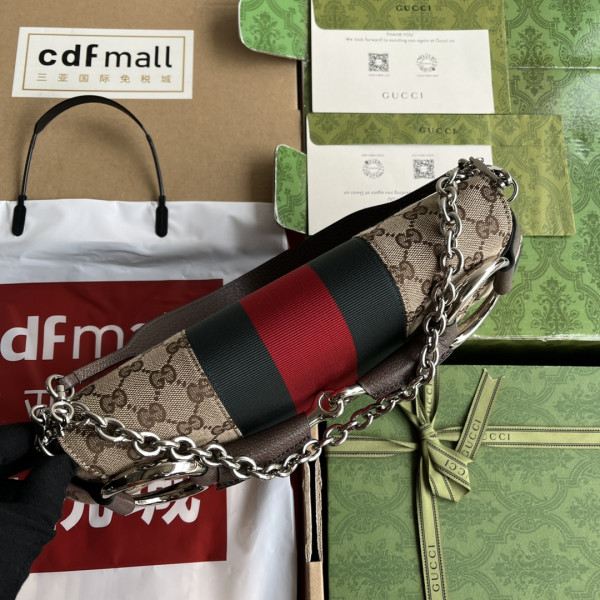 G*u*i horsebit chain medium shoulder bag