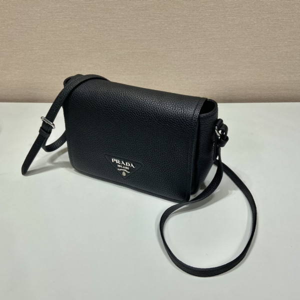 Pra*a leather shoulder bag-23*18*9cm