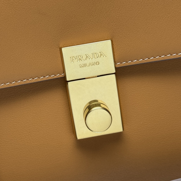 Pra*a soft sound medium leather shoulder bag