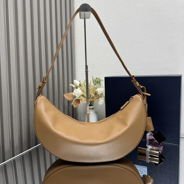 Pra*a demi-lune large shoulder bag-42*19.5*8.5cm